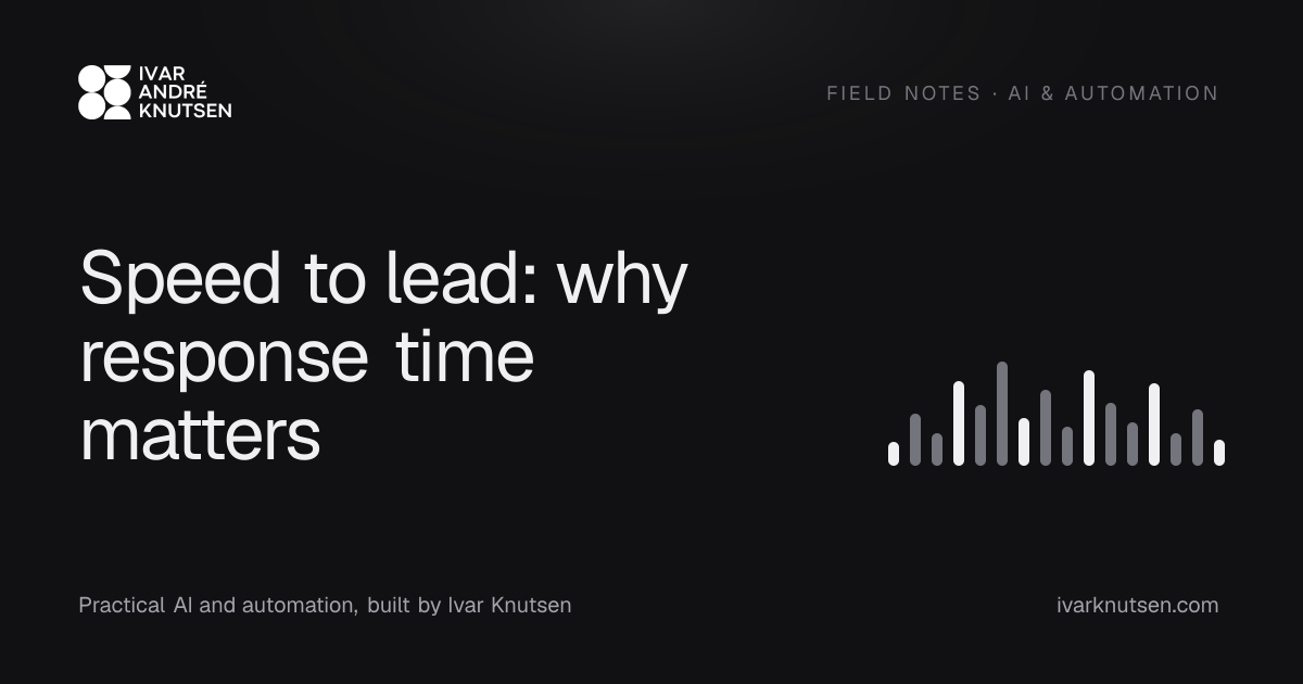 Speed to lead: why response time matters
